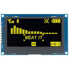 2.4" 2.42 inch 128x64 OLED LCD Display Module SSD1309 12864 7 Pin SPI/IIC I2C Serial Interface for Arduino UNO R3 C51