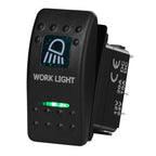12V/24V Marine Rocker Switch Green LED SPST ON-OFF & DPDT ON-OFF-ON Momentary Toggle for 4x4 Off-Road RZR ATV ARB Carling Style