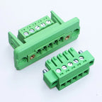 1Set Pitch 3.81mm 2P/3P/4P/5P/6P/7P/8P/9P/10P/12P/16P Pluggable Terminal Block Connector Wall Through Non Welding Plug 15EDGWC