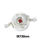IR LED 3W 730nm 740nm 850nm 940nm 1050nm 3Watt Chip Diode Infrared Red Beads Radiation Bulb Laser Flashlight Night Vision Camera