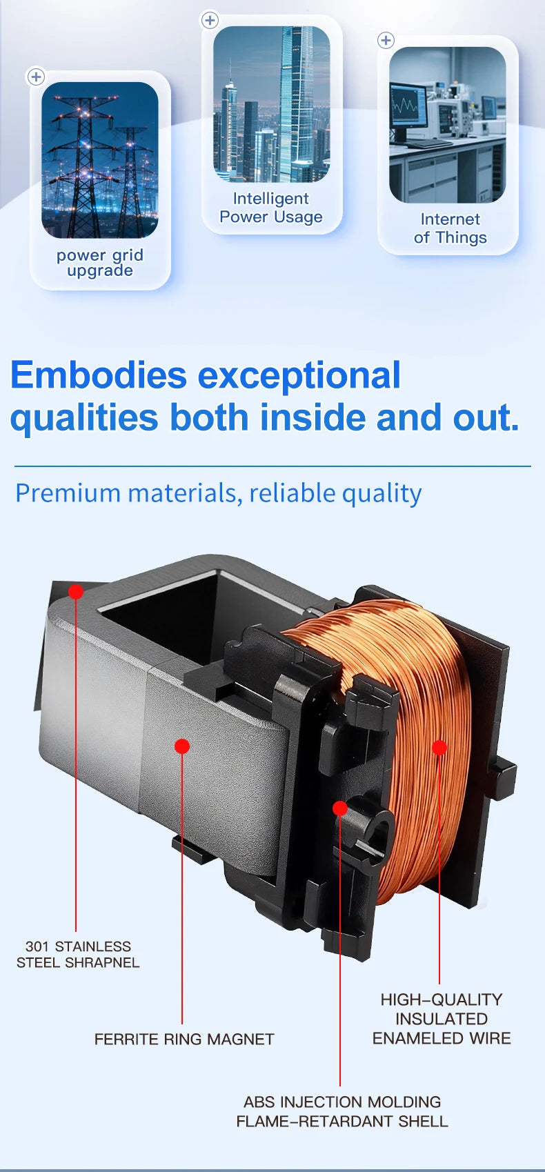 Split Core CT Current Transformer Factory QNCTK1-16 100A 333mV 60A 50A 1V 30A 20A 5A 1A 0.333V 100A/50mA Clamp ct Current Sensor