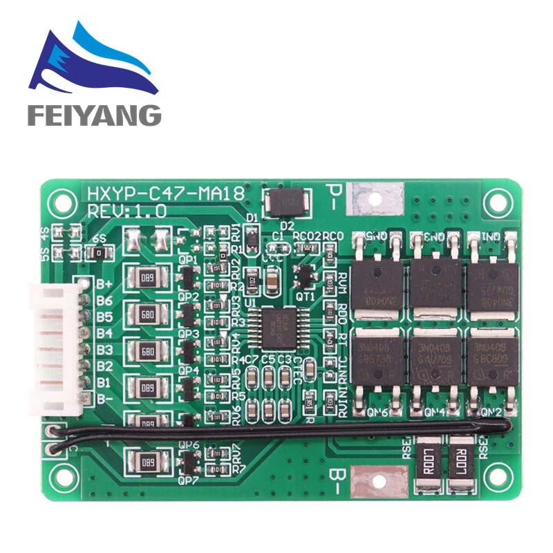 SAMIROB 4S/5S/6S/7S BMS 16.8V 21V 20A 18650 Li-ion Lmo Ternary Lithium Battery Charger Protection Board Balance With heat sink