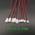 5/10Pairs Mini Small JST 1.25mm / PH 2.0mm / XH 2.54mm Pitch 2 Pin Connector JST 2Pin Male Female Plug Socket With Wire Cable