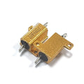 1PCS RX24 10W Aluminum Power Metal Shell Case Wirewound Resistor 0R1 0R15 0R22 0R25 0R3 0R33 0R5 0R6 0R8 1 R Ohm 0.1R-300K
