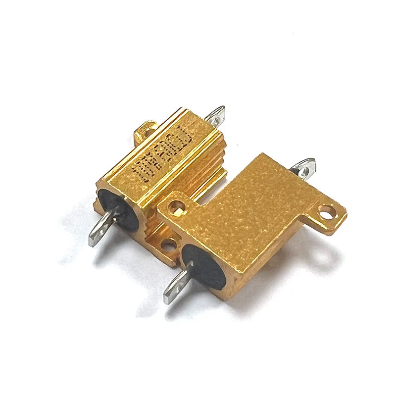 1PCS RX24 10W 1.5R/2.2R/2.5R/3R/3.3R/4R/4.7R/5R/6R/8R/10R/15R/20R/22R R Ohm Aluminum Power Metal Shell Case Wirewound Resistor