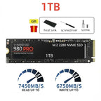 980Pro NVMe M.2 2280 PCIe Gen4.0 X4 SSD 3D NAND TLC Internal Hard Disk 1TB 2TB 4TB  Fast Storage For PS5 Desktop Laptop Compu