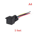 New 12V 24V 36V 48V 60V 72V 4Pin 5Pin 40A Automotive Relay With Interlocking Socket Heavy Duty For Truck Car Van Moto Boat Relay