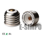 6pcs UL Listed E26 to E12 Adapter, E27 to E12 Light Socket, Medium Screw to US Candelabra Screw Bulb Socket Converter