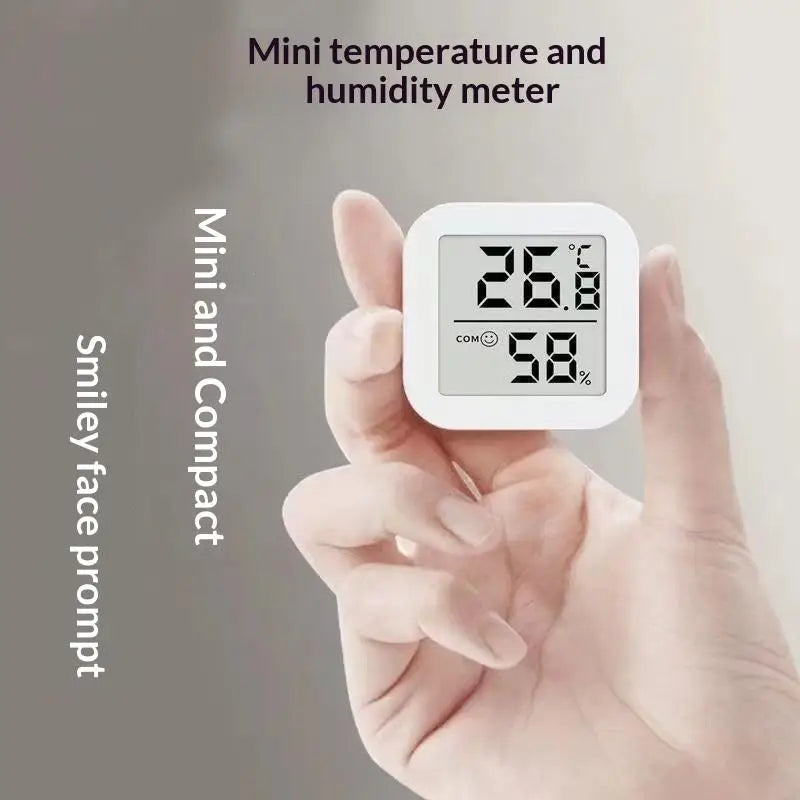 Temperature Gauge Mini LCD Digital Hygrometer: Indoor Room Humidity Meter Sensor Weather Home