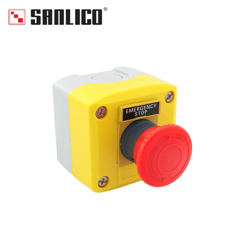 Waterproof Mushroom Head Emergency Stop Push Button Switch Elevator Control Box StationSALLA68H XALK174 Latching Turn to Release