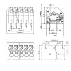 Terminal block  3.5 mm pitch  2P ~ 12P PCB SPRING TERMINAL BLOCKS  KF250 DG250