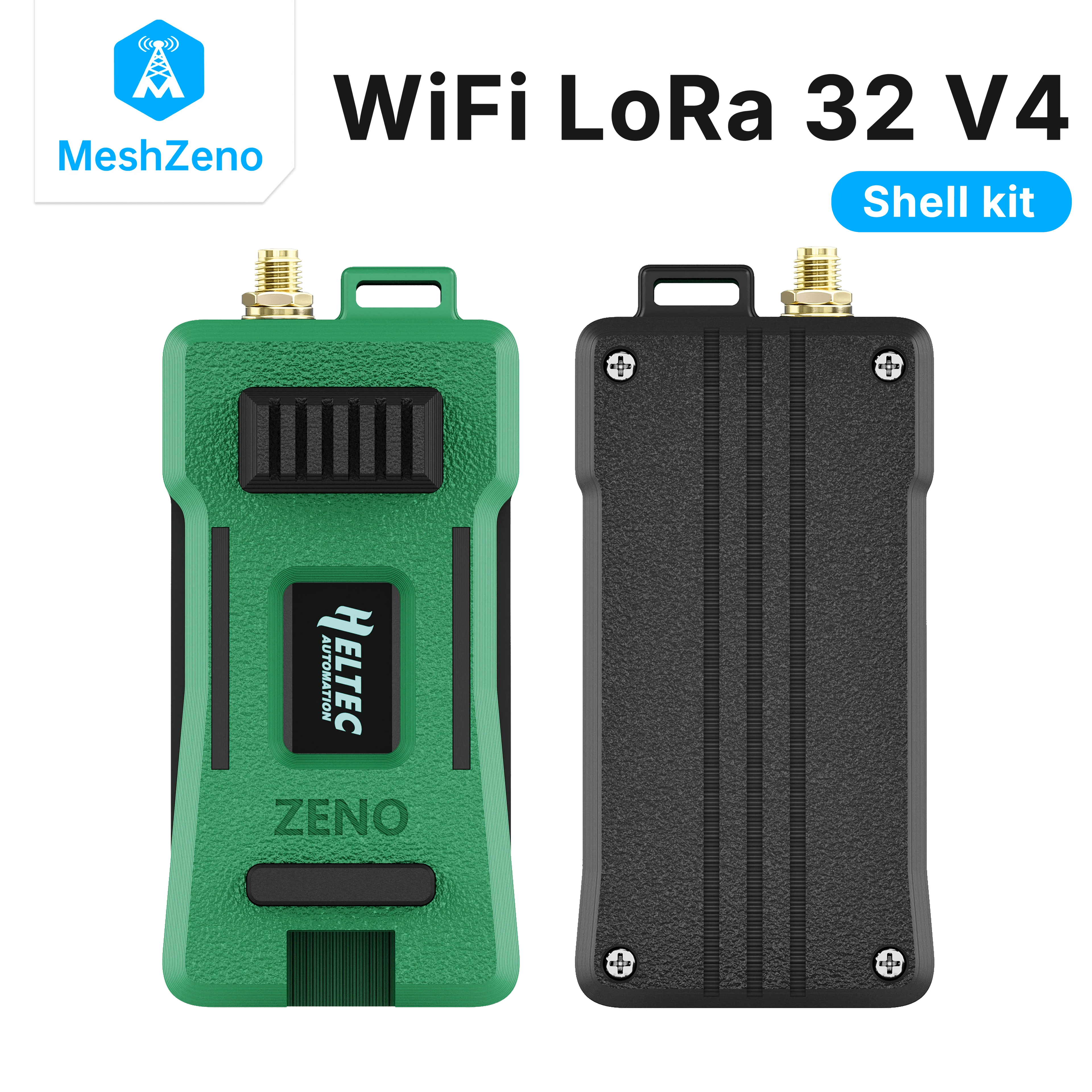 Heltec V4 WIFI Lora 32 Meshtastic GPS package ESP32-S3 SX1262 Dev-Board Kit Case Green Antenna GPS Module Installable Meshcore