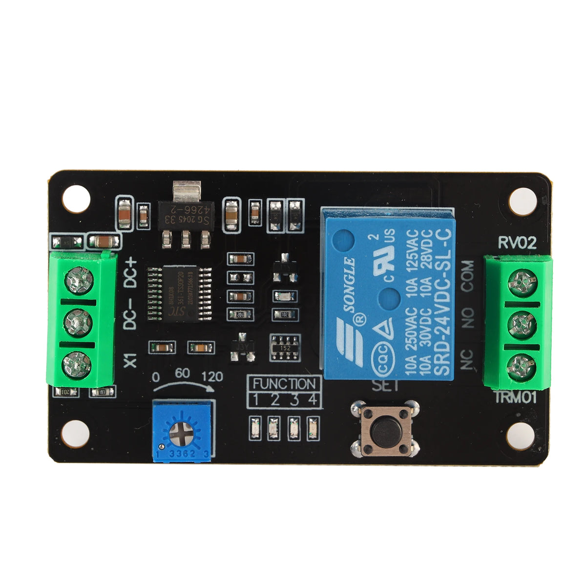 Delay Timer Relay Self locking Delay On Off Time Switch Super 555 Timer DC 5V/12V/24V