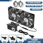 12cm High Speed Large Air Volume 100V 220V Btc Mining Machine Workstation Cabinet 120MM Violent Server Cooling System Fan Kit