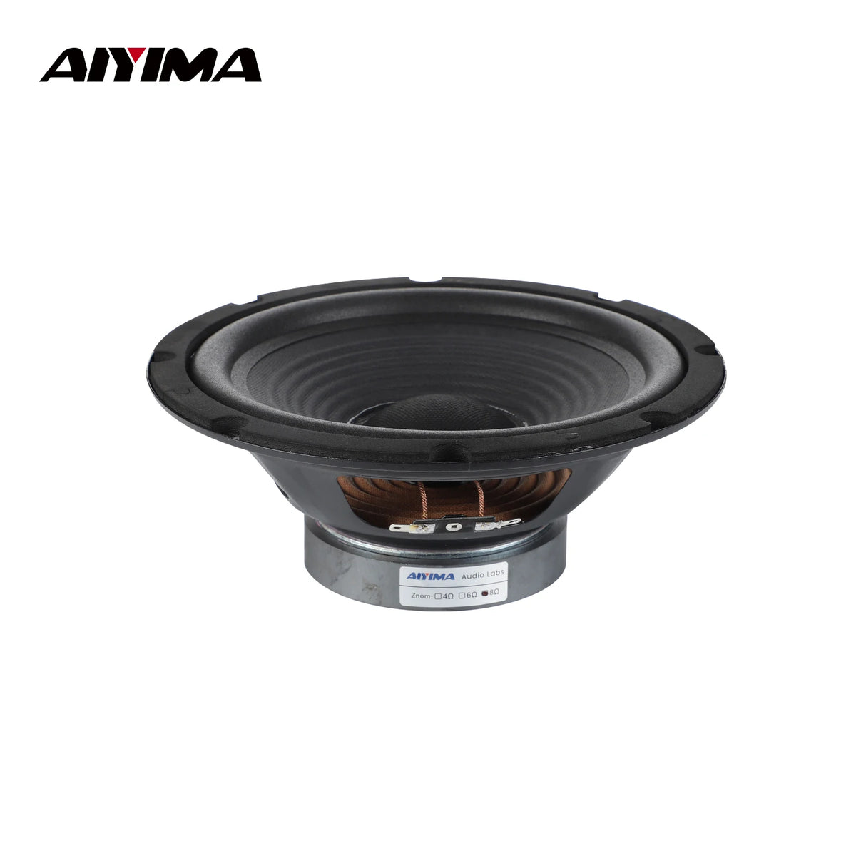 AIYIMA 1Pcs 8 Inch Midrange Bass Speaker 8 Ohm 50W 35 Core 100 Magnetic Audio Sound Speaker Woofer Loudspeaker Amplifier Home