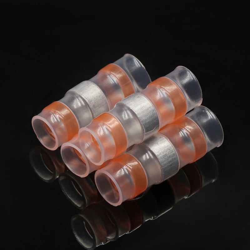 Solder Seal Wire Connectors 3:1 Shrinkage Rate Waterproof Electrical Cable Terminals Heat Shrink Tube Electrical Butt Splice