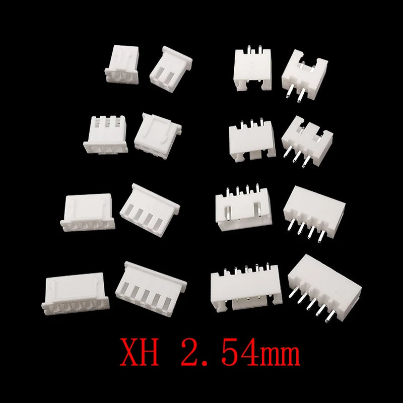 230PCS XH2.54 2/3/4/5p Housing+Straight Pin+Terminal 2.54mm Male And Female Housing Kit Pin Connector Terminal Connector Kit