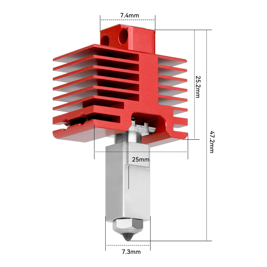 V4.0 Hotend For Bambu Lab Hotend With Nozzle For Bambu Hot end Complete For Bambulab X1 Carbon P1P Thermistor  X1C Accessories