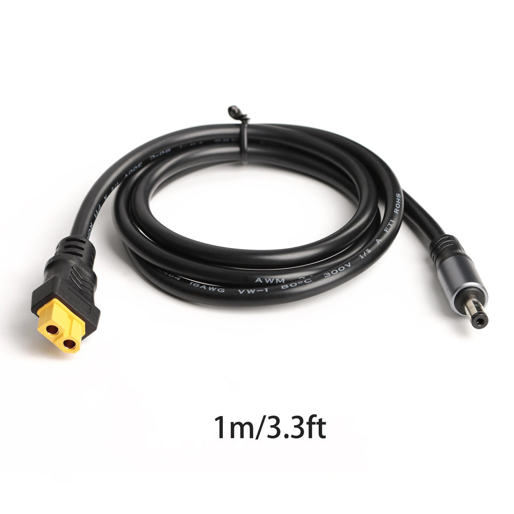 XT60 Female/Male Connector To DC5521 Male Adapter Power Cable 16AWG Solar Panel Connection Home Car Battery Charging Adapter