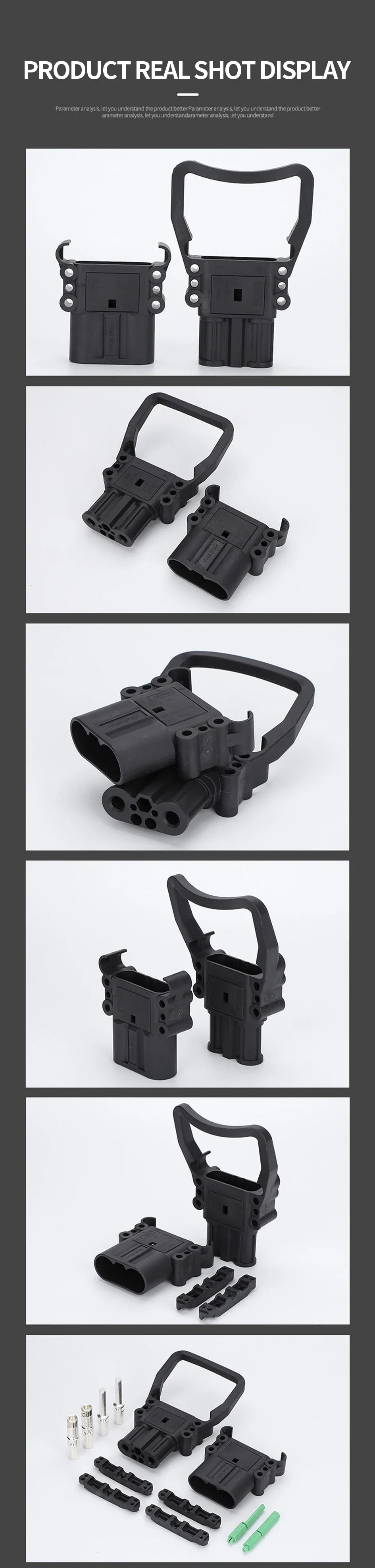 1/5/20Sets REMA Type Forklift Male And Female Plug 80a160a320a High Current Battery Battery Charging Connector