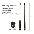 868MHz Antenna Soft Whip Lora Lorawan AV Meter Reading Module Omnidirectional 5dbi SMA Male Connector GSM 868 IOT Waterproof