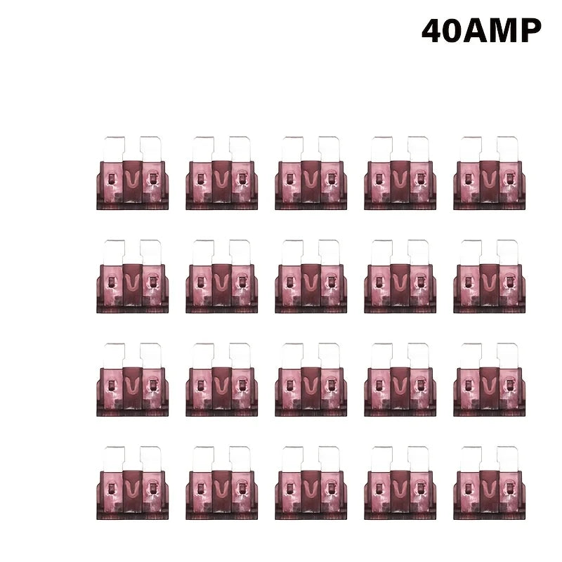 AGASHE 1‑50AWG Inline Blade Fuse Holder 2A‑50A Blade Fuse Kit Auto RV Truck Boat Marine Vehicle Circuit Protection Replacement