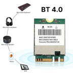 Fenvi 1200Mbps BCM94352Z WiFi Network Card Bluetooth 4.0 Dual Band 5G/2.4Ghz BCM94352 DW1560 NGFF M.2 Adapter for Hackintosh Mac