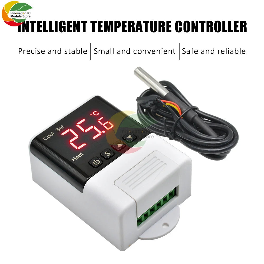 AC 110V 220V DTC2201 DTC1201 Temperature Controller Thermostat DS18B20 NTC Sensor APP Control For Smart Home