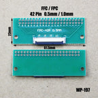 1pcs FPC/FFC Welding 0.5 Seat Connection 0.5mm Pitch Connector SMT To 2.54mm Flexible Cable Adapter Board 6 8 10 20 50 60 80 Pin