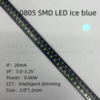 0805 SMD LED Red Yellow Green White Blue Orange Pink Ice Blue 2010 light emitting diode 100pcs/lot
