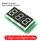 Red 74HC595 Static Driving 2 3 4 Segment Digital Display Module Seamless Can Series 0.5-inch 2-bright Red