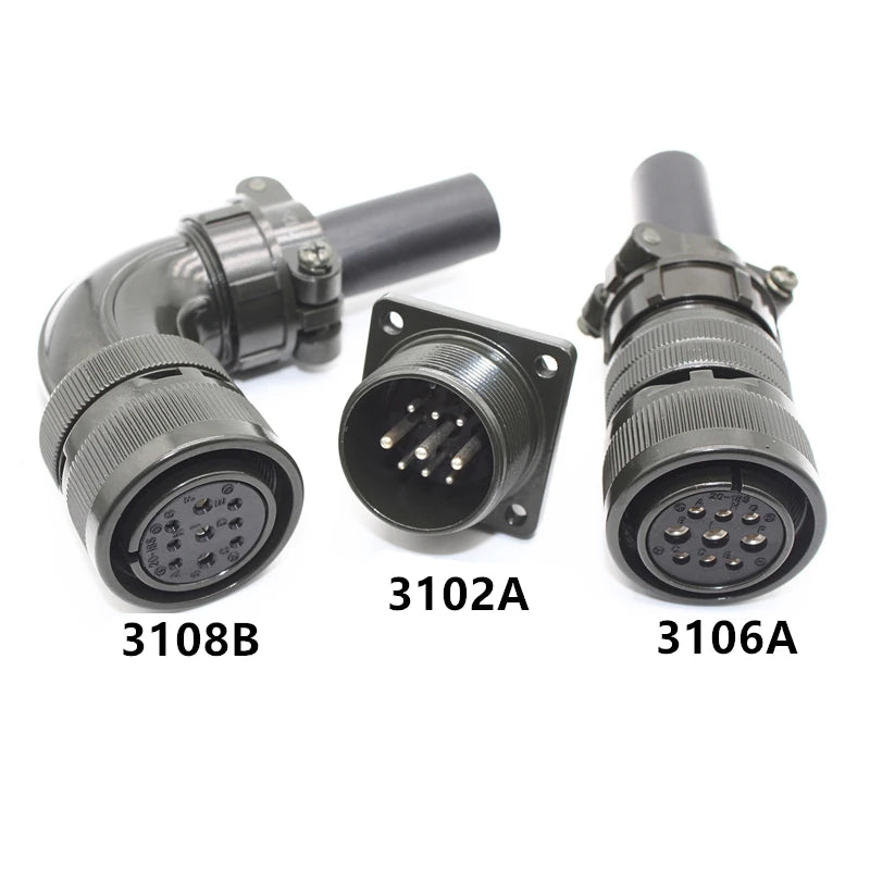 Aviation Plug MS3108B MS3106A MS3102A 18-10S 20-4S 20-15S 20-18S 20-29S 22-22S 24-10S 24-11S Servo Motor Panel Metal Connector