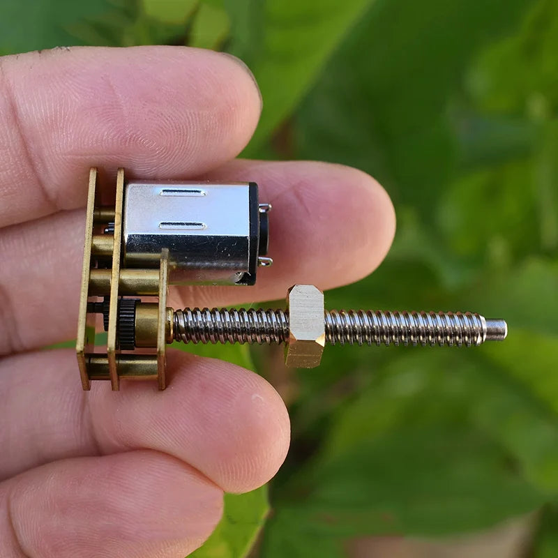 Mini N20 Full Metal Linear Screw Slider Gear Motor DC 3V 3.7V 5V 6V Long Screw Shaft DIY 3D Printer Lifting Platform Robotic Arm