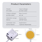 85V-265V AC LED Touch Switch, Suitable for Hidden Cabinet Installation, Can Penetrate 40MM Thickness Wood Touch Sensor