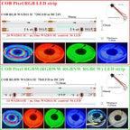 COB SPI LED Strip Light 24V 5m Addressable Pixels White CCT RGB RGBW RGBCCT WS2811 WS2814 Digital IC FCOB Magic Color Tape Rope