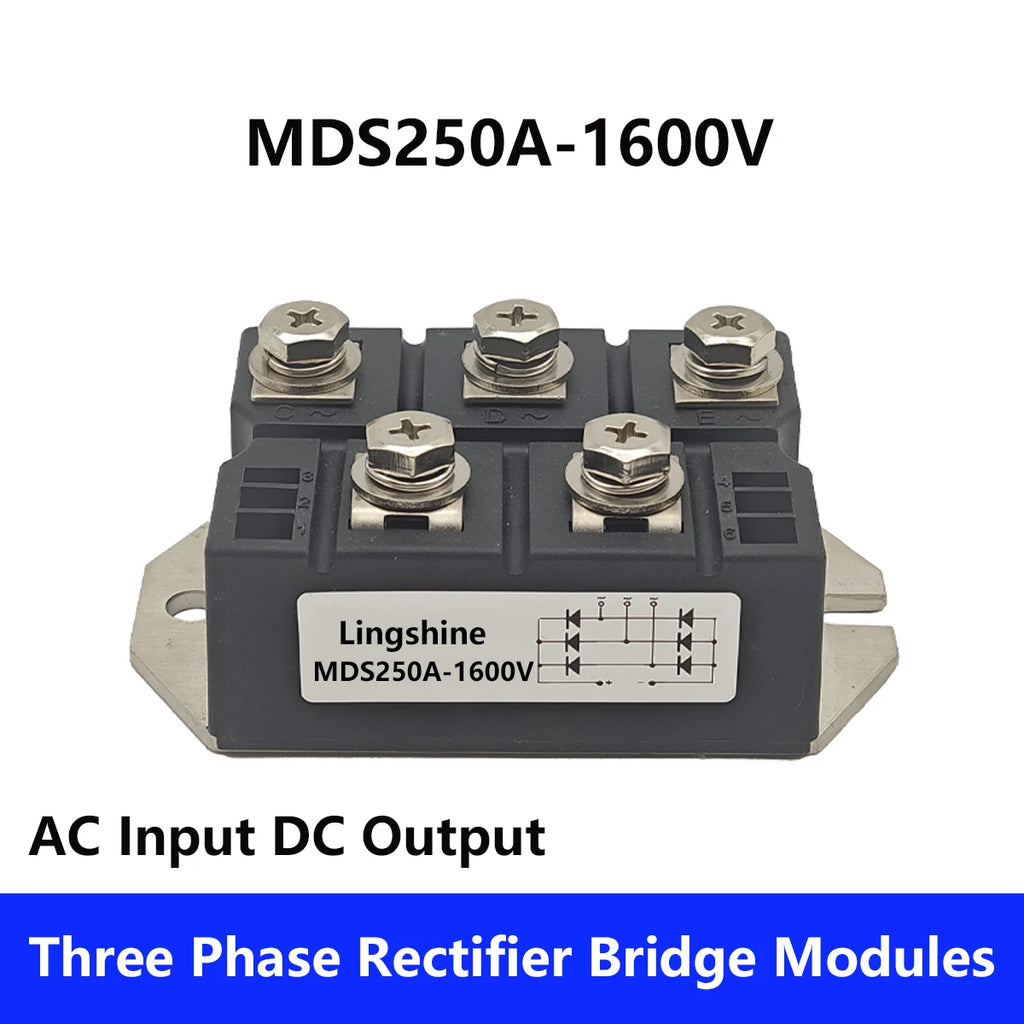 Three Phase MDS 100A 150A 160A 200A 250A Three Phase Rectifier Bridge Module 1600V Induction Cooker