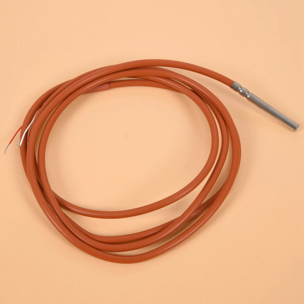 【Flash-Deal!】2 Wire PT1000 Temperature Sensor Thermistor Silicone Gel Coated 1.5Meters Probe 45Mm X 5Mm -50-180 Centigrade Rtds