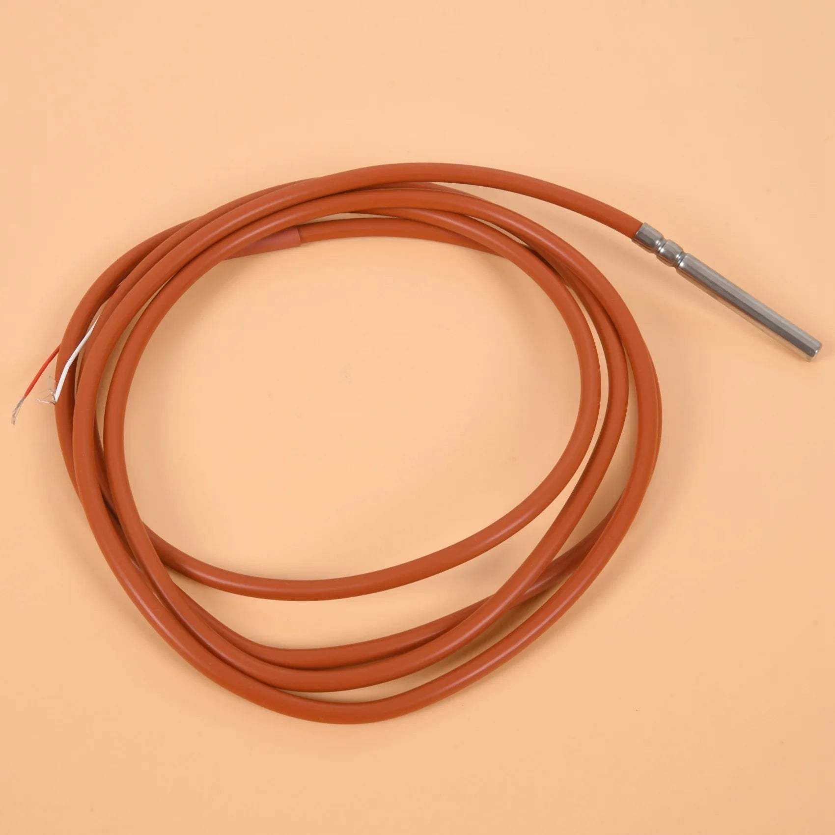 【Flash-Deal!】2 Wire PT1000 Temperature Sensor Thermistor Silicone Gel Coated 1.5Meters Probe 45Mm X 5Mm -50-180 Centigrade Rtds