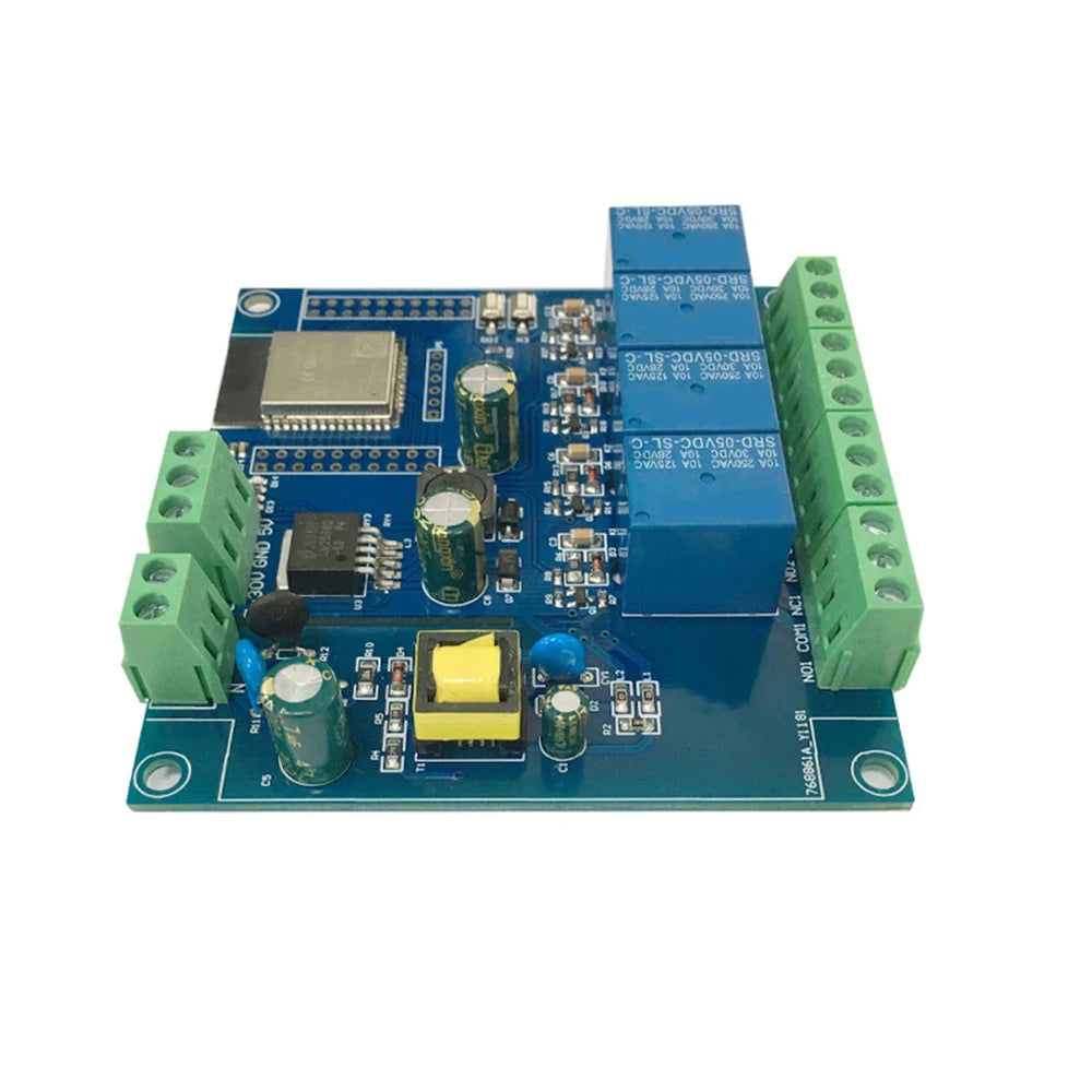 ESP32 Relay Development Board AC / DC Power Supply WiFi Bluetooth BLE 4 Channel Relay  ESP32 Module