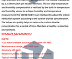 SCD40/SCD41 CO2 Sensor Module - NDIR Technology with Temperature & Humidity (I2C Interface for Arduino