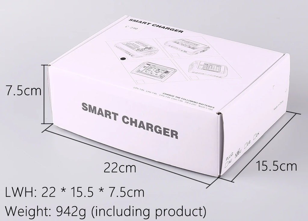 HTRC L6X2Lipo Intelligent Balanced Charger for RC Model Aircraft Dual Channel 2-6S Remote Control LiPo Battery Charger