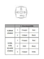 Stainless Steel Pressure Transmitter Sensor G1/4 0-60Mpa 4-20Ma 0-10V