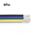 22AWG 20AWG 18AWG LED Extension Cord 2/3/4/5/6Pin RGB Flexible Electrical Connection Cable for LED Strip Lights Auto Lamp Driver