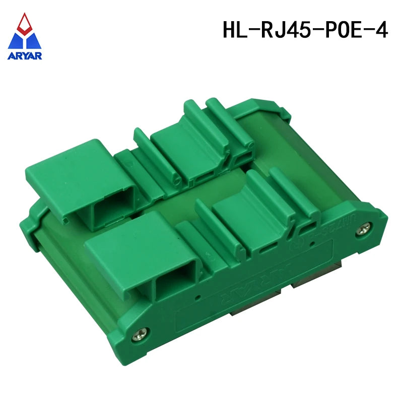DIN Rail Mount 2-Port Passive RJ45 PoE Power Injection Board Power over Ethernet Injector Module for Network Equipment