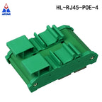 DIN Rail Mount 2-Port Passive RJ45 PoE Power Injection Board Power over Ethernet Injector Module for Network Equipment