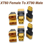 Dapter XT60 Male / Female To XT90 Male / Female Connector Conversion Adapter for Drone RC Lipo Battery Control Parts DIY Expand