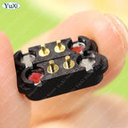 1-10set DC Magnetic Pogo Pin Connector 2Pin 3P 4P 5P 6P 7P 8P Pogopin Male Female Spacing 2.5/2.54mm Loaded Power Socket 2A