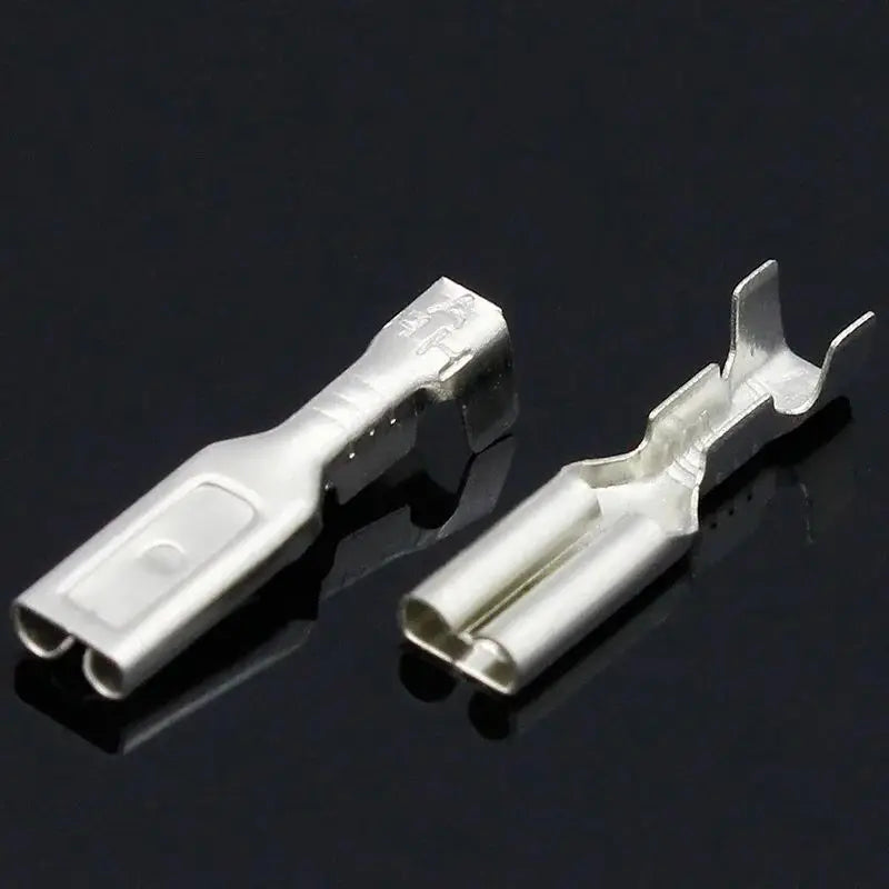 100pcs 2.8mm Crimp Terminal Female Spade Connector silvery
