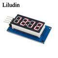 TM1637 4 Bits Digital LED Display Module For Arduino 7 Segment 0.36Inch Clock RED Anode Tube Four Serial Driver Board Pack