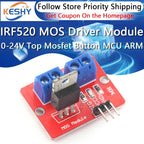 0-24V Top Mosfet Button IRF520 MOS Driver Module For Arduino MCU ARM Raspberry pi